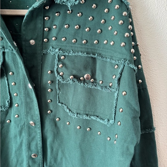 Fantastic Fawn Studded Raw Hem Jacket. - Picture 2 of 9